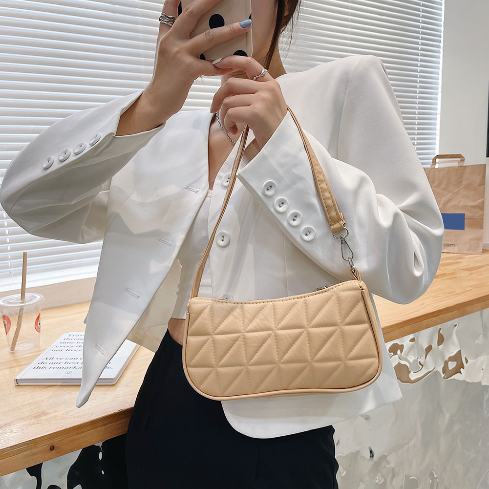 Big Sale Retro Butterfly Chain Shoulder Underarm Bag Women Pure Color PU Leather Handbags Shopee Malaysia