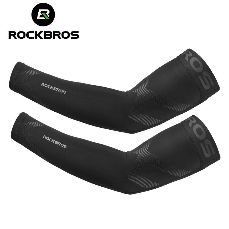 ROCKBROS Men's Cool Sleeve Ice Silk Sunscreen Sleeve Summer Outdoor ...
