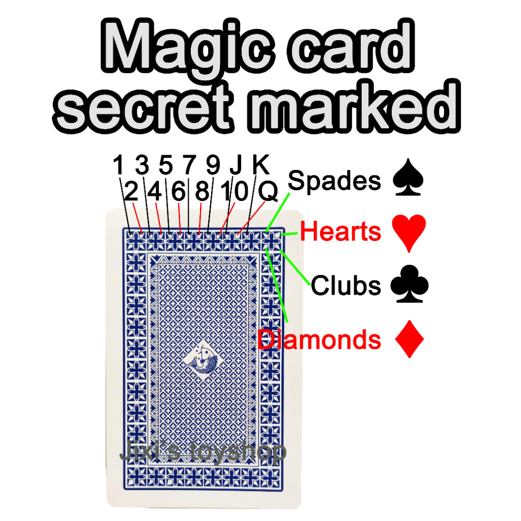 Magic deck Secret marked playing card Easy to recognize | Shopee Malaysia
