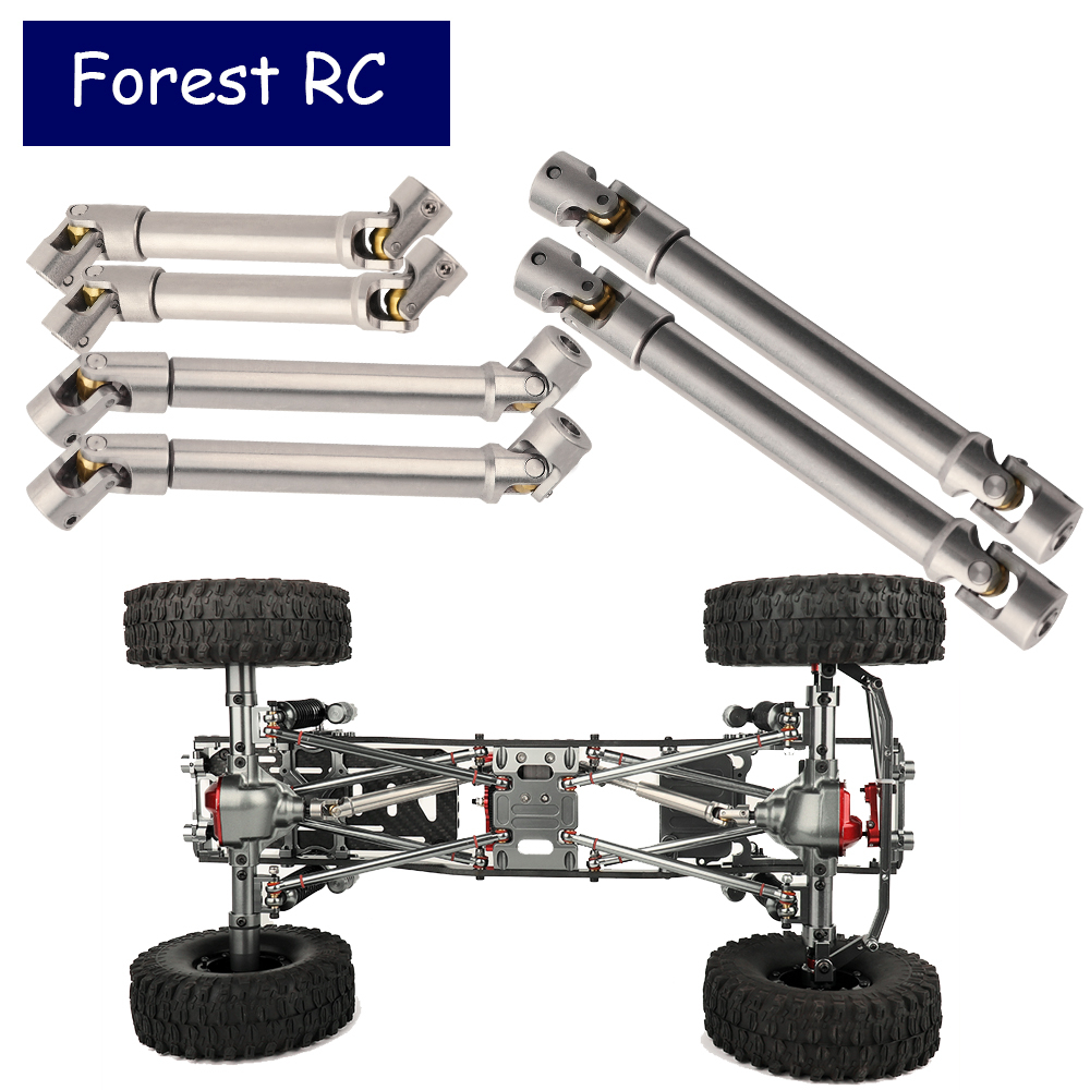 Forestrc Stainless Steel Drive Shaft for 1/10 RC Crawler Car TRX4 TRX6 Axial SCX10 III RBX10