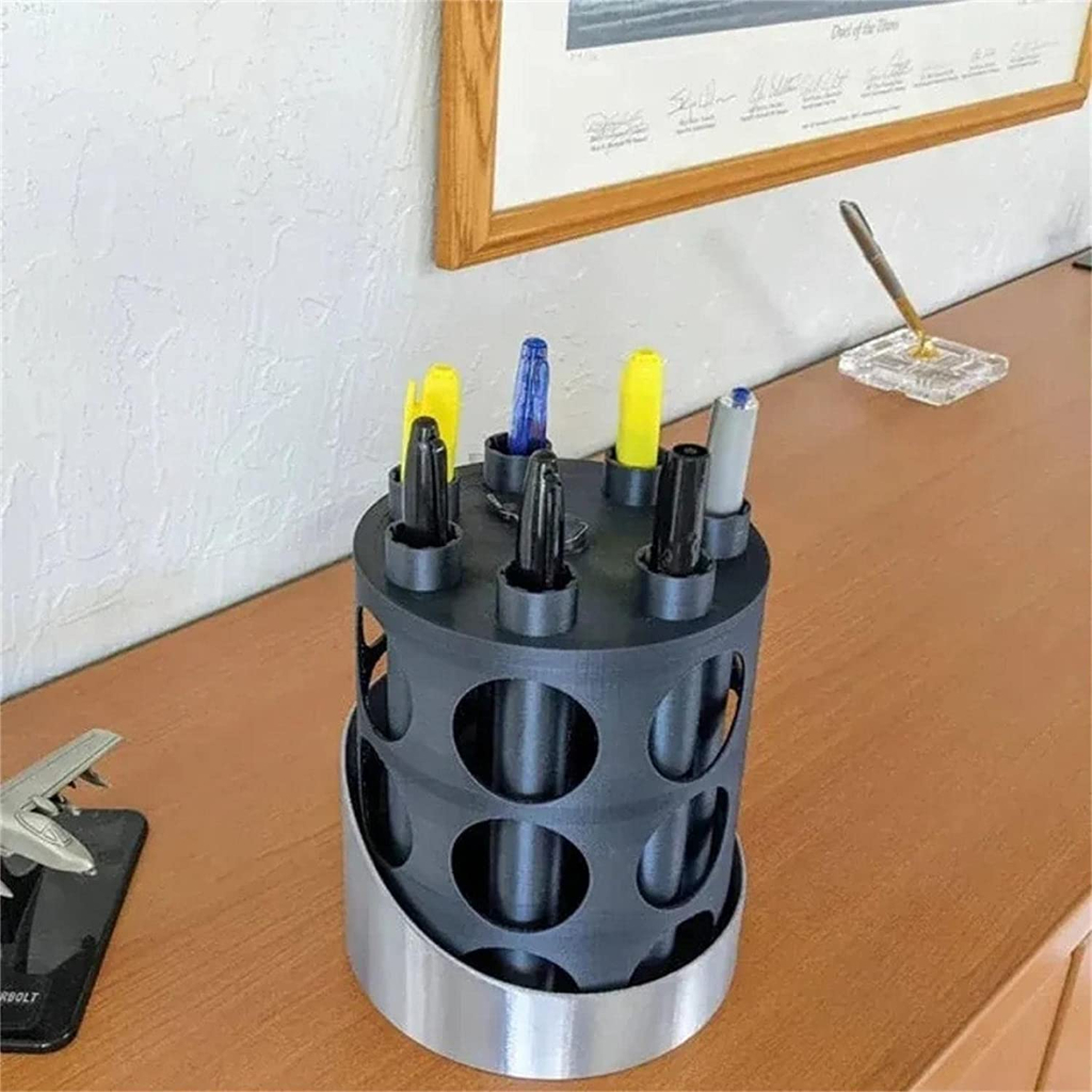 Rotating Swivel Pen Holder, Gun Cylinder Pen Holders, Favorite Pencil