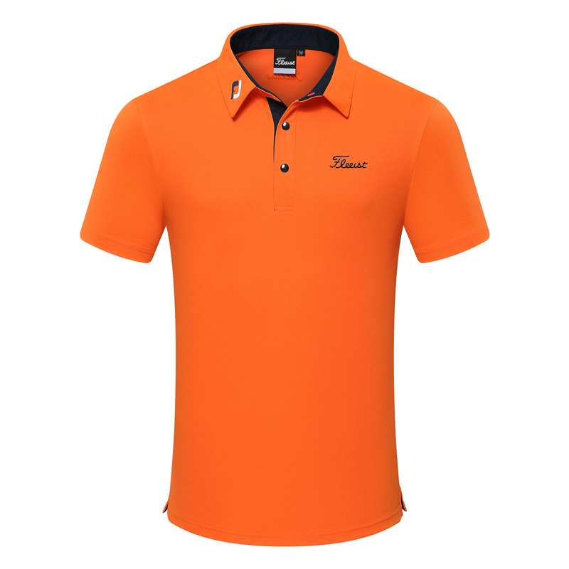 22 New style golf short sleeve men's quick drying breathable lapel polo