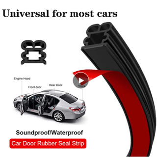 16FT Universal Rubber B J Type Car Door Seal Strips Waterproof Sealing  Sticker