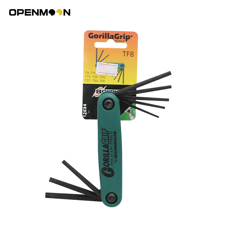 OPENMOON BONDHUS GORILLA GRIP FOLDABLE HEX KEY WRENCH / ALLEN KEY