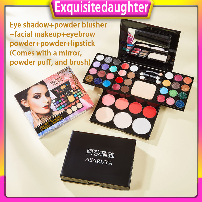 ASARUYA 39 Color Makeup Powder Box Makeup Disk Makeup Set powder eye shadow Lipstick Shopee