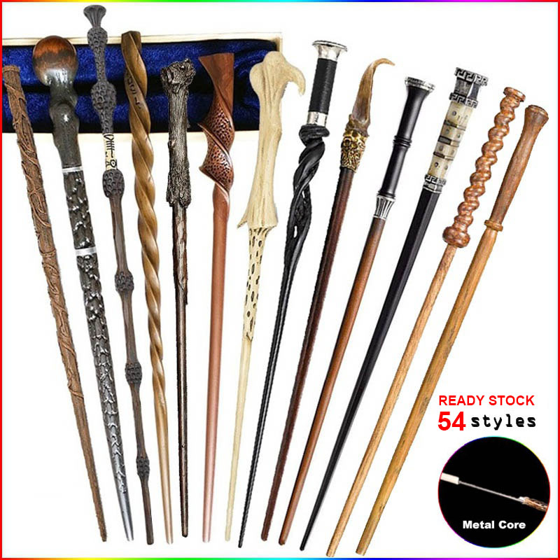 54 Styles Cosplay Magic Wand with Metal Core Resin Wand Magical Stick ...