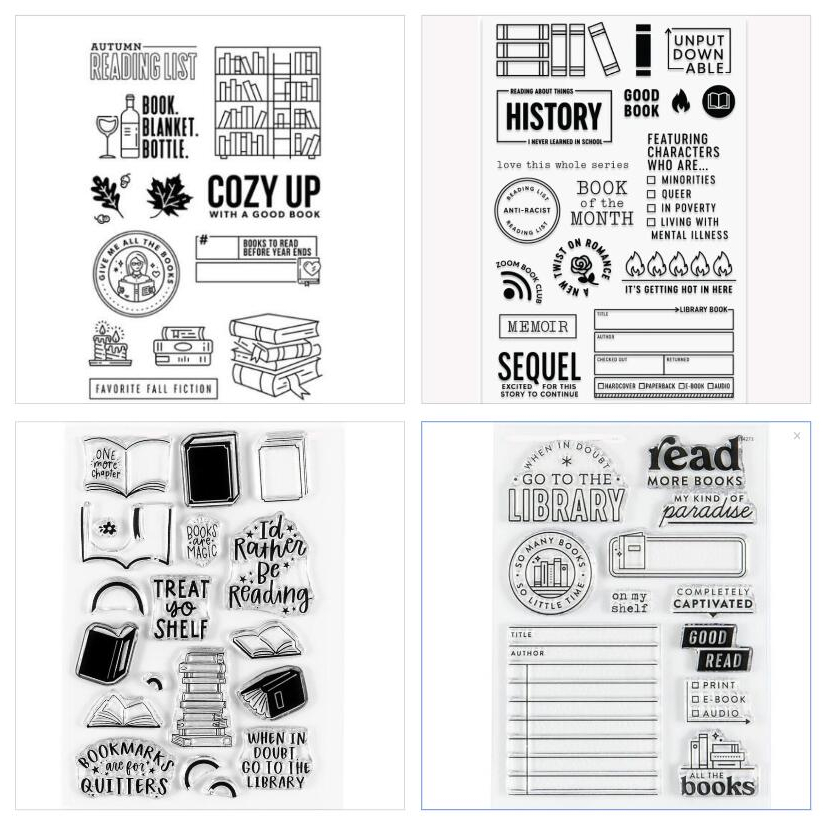 New Plan /Book/Read Silicone Clear Seal Stamp DIY Scrapbooking ...