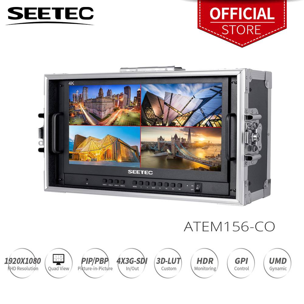 SEETEC ATEM156CO 15.6 Inch QuadSplit Monitor Carryon Broadcast