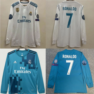 Vintage Soccer Jersey RONALDO #7 Real Madrid Home Long Sleeve 2017