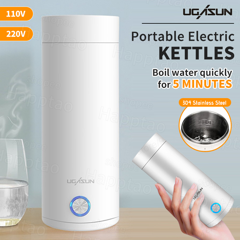 【Portable】Electric Kettles Cup 400ml Tea Coffee Electric kettle 110V