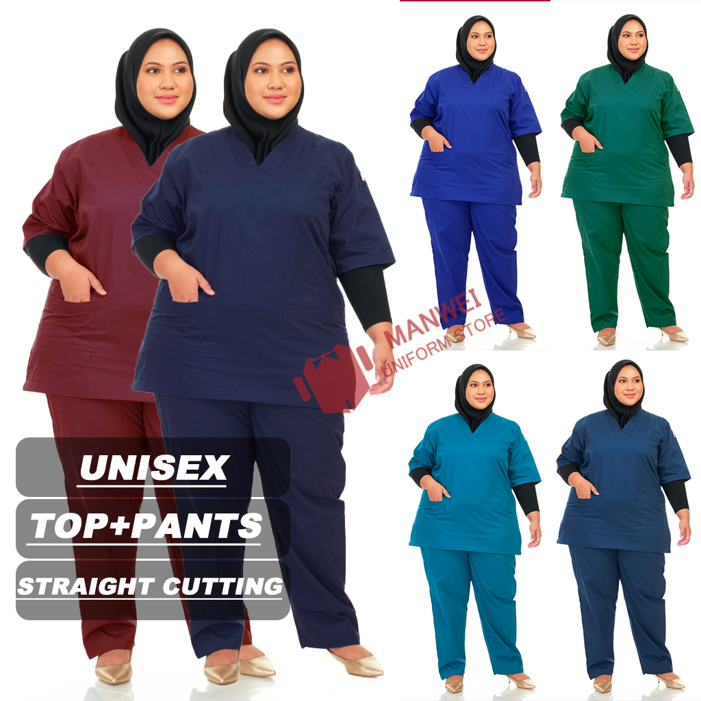 💥4XL7XL💥 Medical Scrub Suit Plus Size For Unisex Women&Man 4XL 5XL 6XL