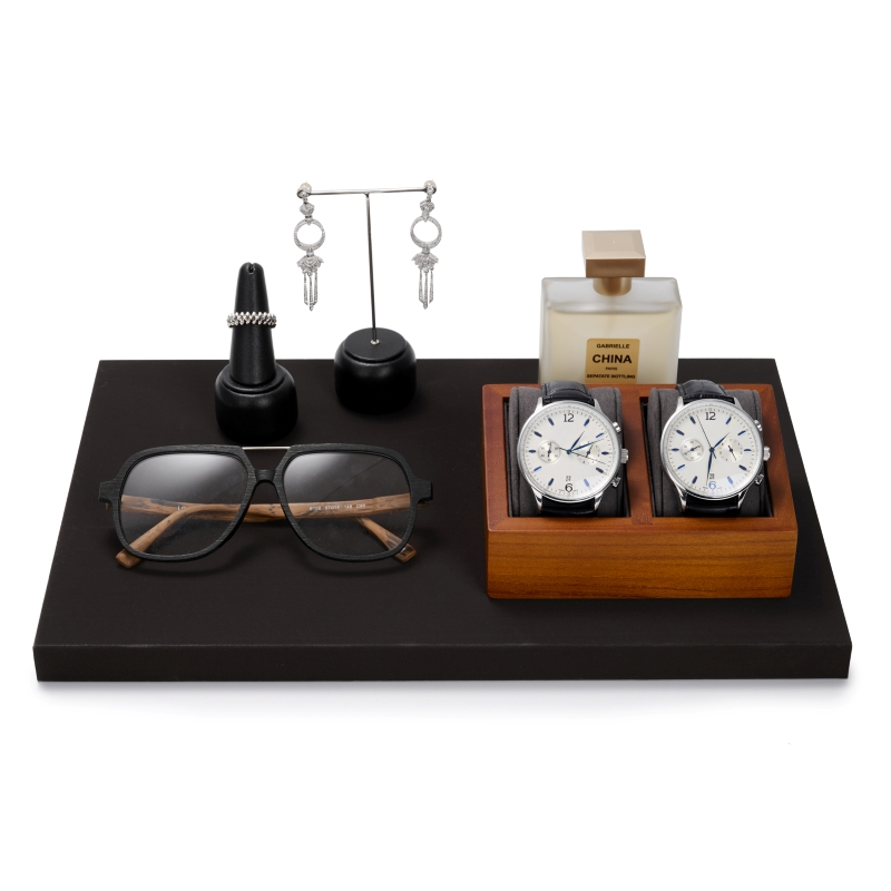 Oirlv Wooden Watch Display Stand With Pillow Men Women Wristwatch ...