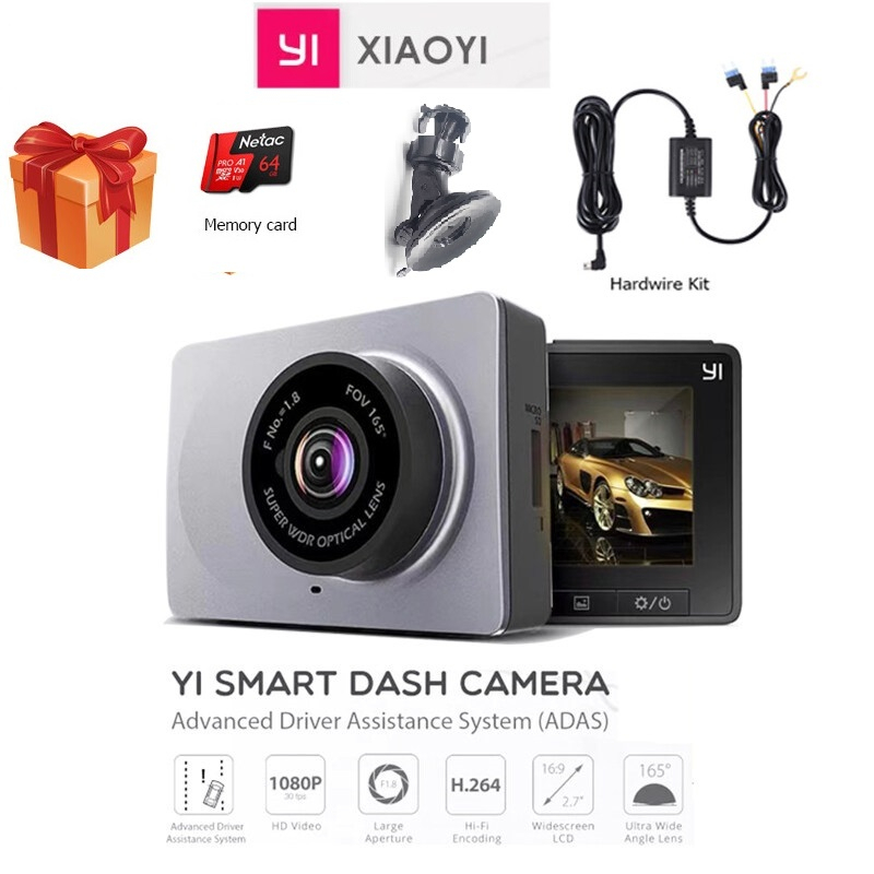 xiaomi YI Smart Dash Cam For Car ADAS 2.7 Screen Full HD 1080P Dash Cam