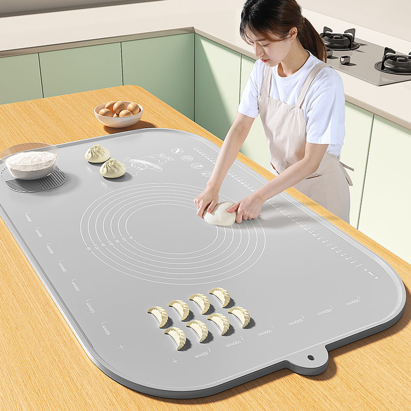 Extra Large Thickened Food Grade Silicone Non-Stick Mat Roll Pastry and ...