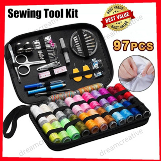 1set Portable Sewing Kit, Thread Scissors Needle Thimble Tape Measure, Sewing  Repair Kit For Beginner