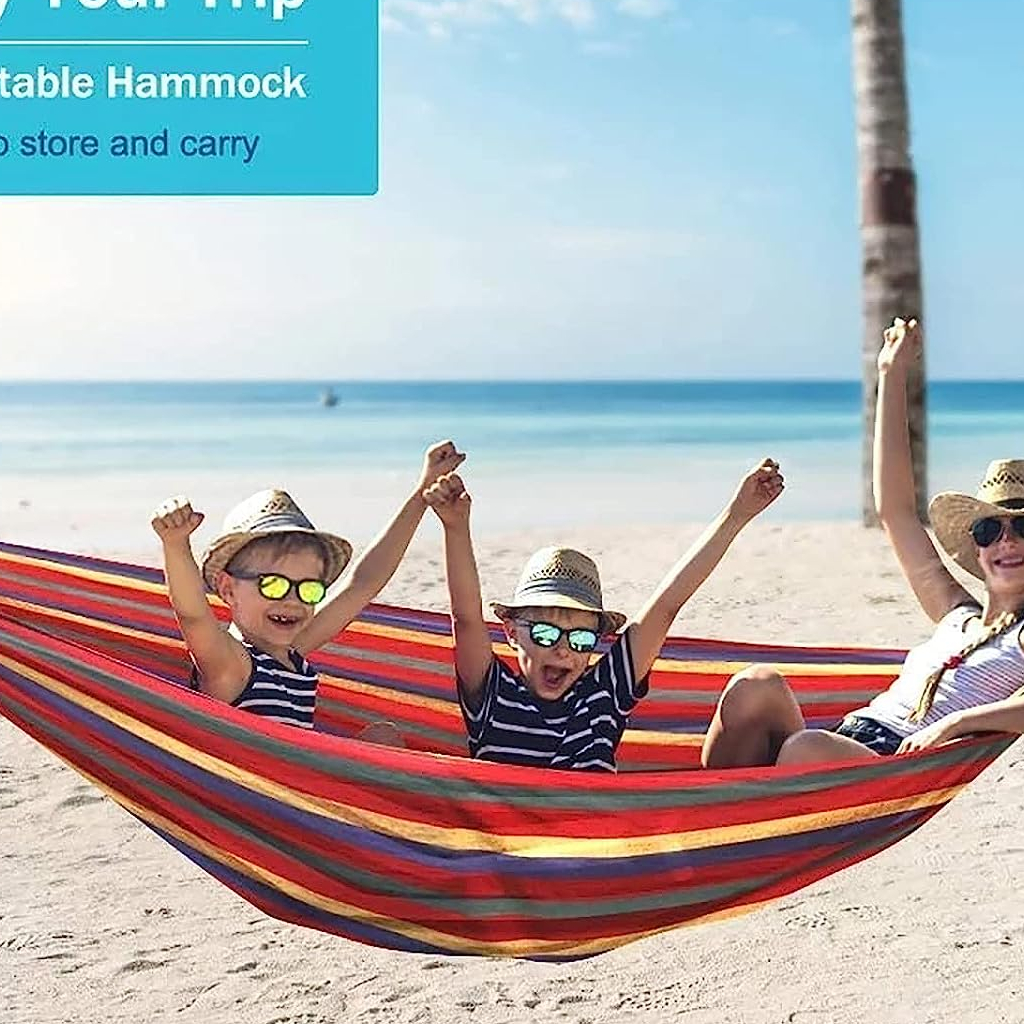 Hammock Swing Canvas Buaian Gantung Camping Hammock Outdoor Buaian