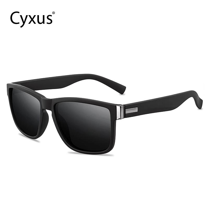 Cyxus Polarized Sunglasses Anti Glare Square Uv400 Driving Glasses Mens And Womens Sports 