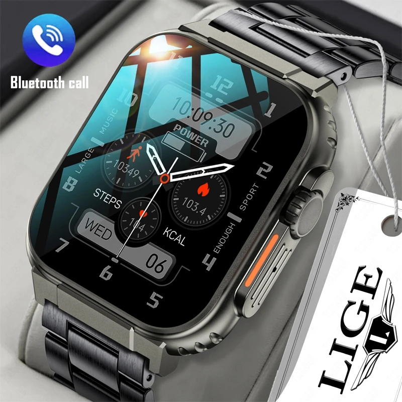 600MAH Large Battery 2023 Bluetooth Call Smart Watch Men Sports ...