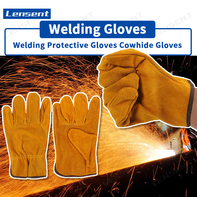 Lensent Leather Welding Gloves Welding Cowhide Gloves Working