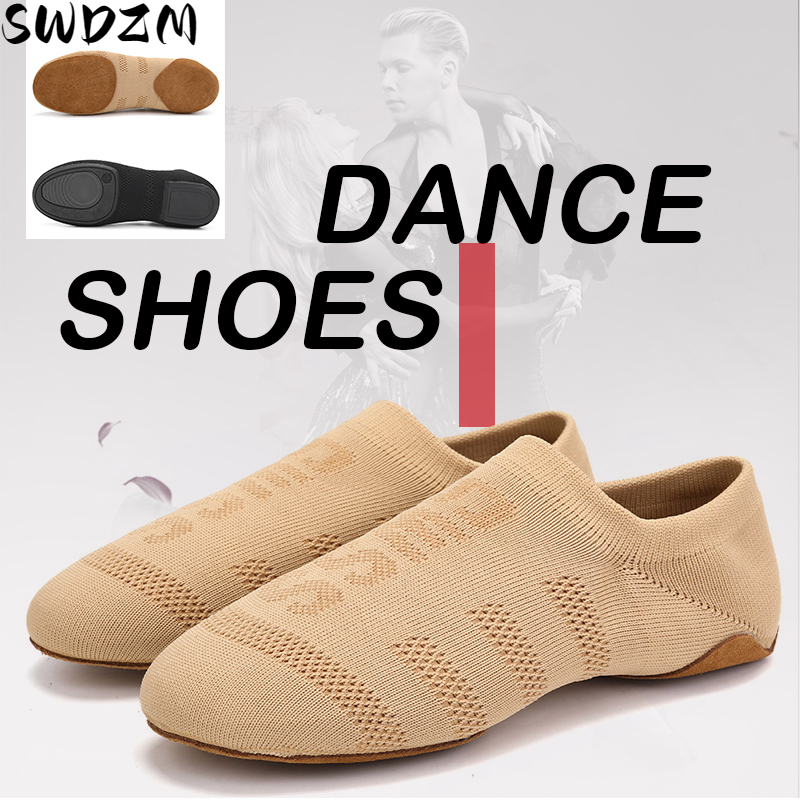 Dance Shoes For Women Soft Bottom Outdoor Dance Shoes Canvas Flat Bottom Breathable Teacher