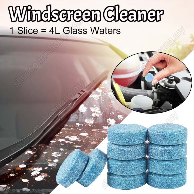 Car Windshield Cleaner Tablets Window Cleaning Concentrated Effervescent Tablet Multifunctional