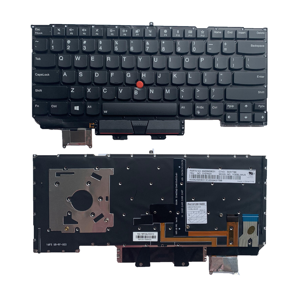 Altoparlante Lenovo Originale Per ThinkPad X1 Carbon 5th E 6th Gen (2017-2018) - 01LV460