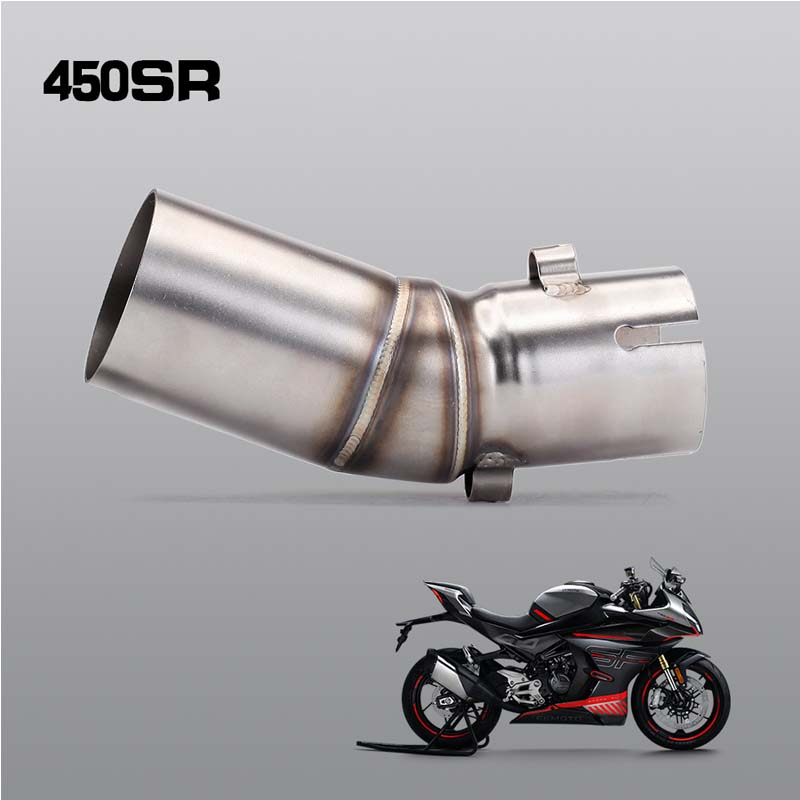 Slipon Mid Pipe Link For CF Moto 450SR Exhaust Modification Shopee Malaysia