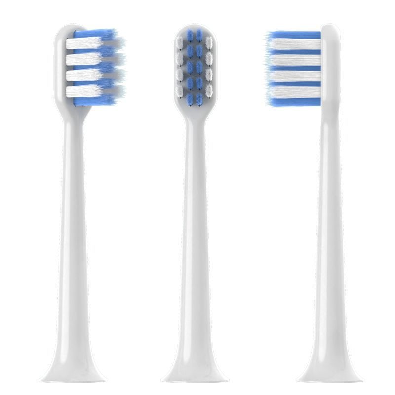 DR·BEI Xiaomi MIJA bet-c01 Dr-Bei/C1/C2/C3/S7/E5/E0/BETS03/E3/BETS01/BET  C01 series toothbrush head DR·BEI Electric Toothbrush Sonic Soft Refill  Tooth DR·BEI Brush Head Replacement 4 Pcs Blue(Sensitive）