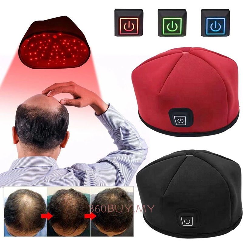 Red Light Therapy Hat Scalp Massager LED Infrared Hair Growth Hat Care ...