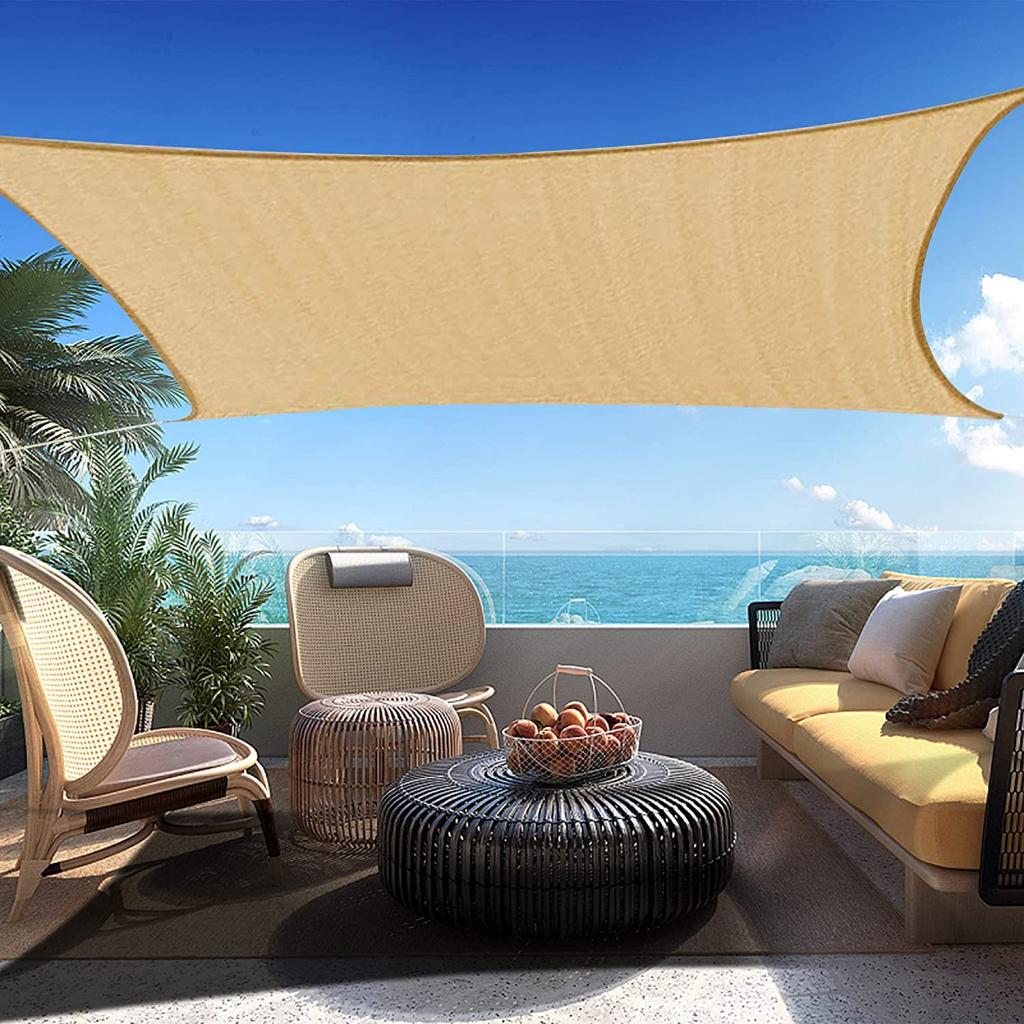 Professional Customized 420D Oxford Cloth Sand Color Awning Sunshade ...