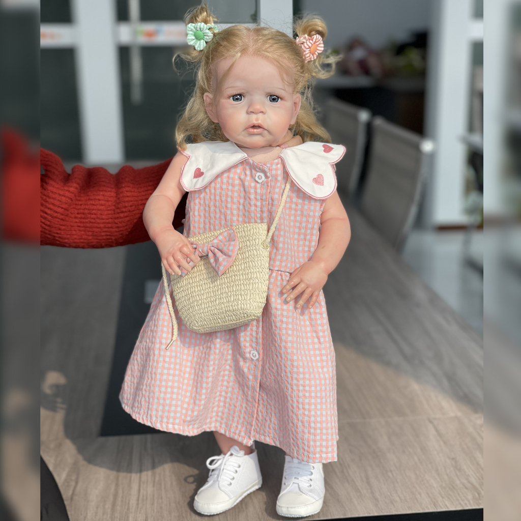 65cm Sandie Bebe Reborn Girls Finished Lifelike Real Reborn Toddler