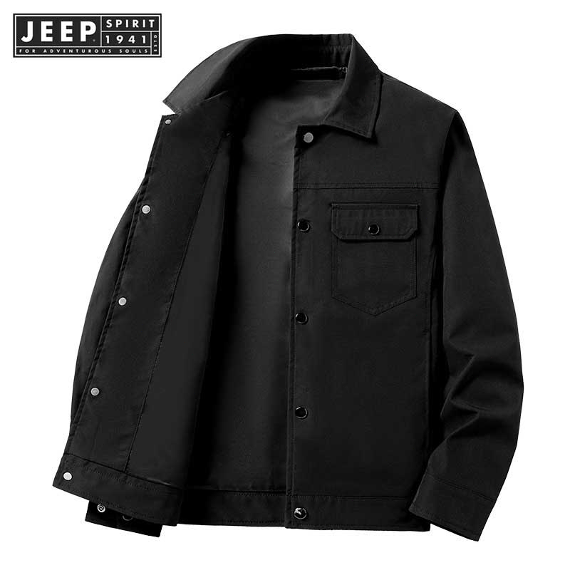 JEEP SPIRIT 1941 ESTD Men's casual outerwear jacket 2023 Spring and Autumn new lapel highend