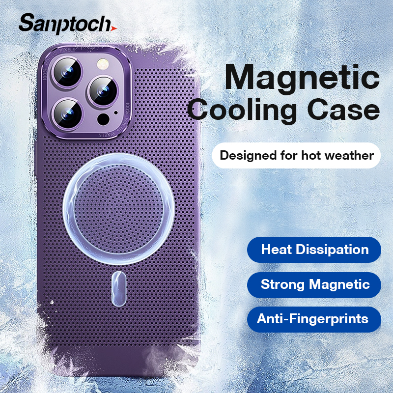 Sanptoch Cooling Phone Case For iPhone 14 13 12 Pro Max