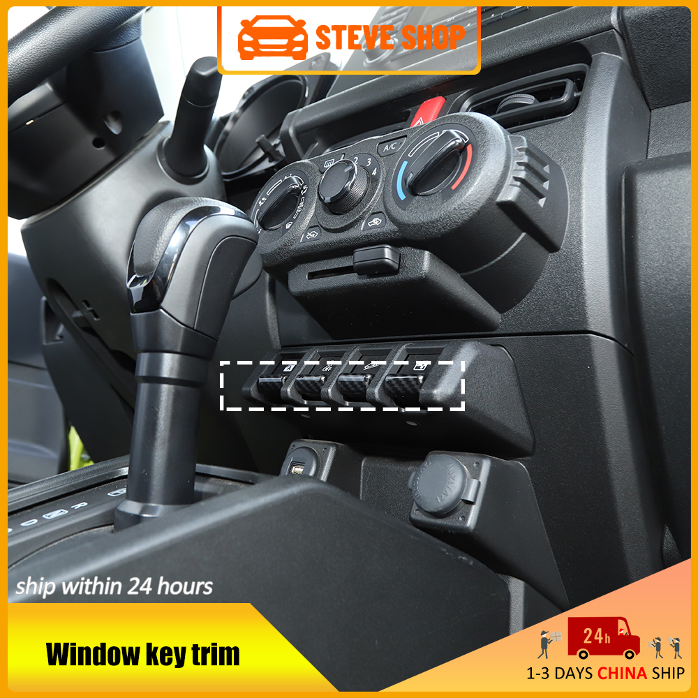 [Steve Shop] Car Window Button Trim Cover for Suzuki Jimny 2019 2020 ...
