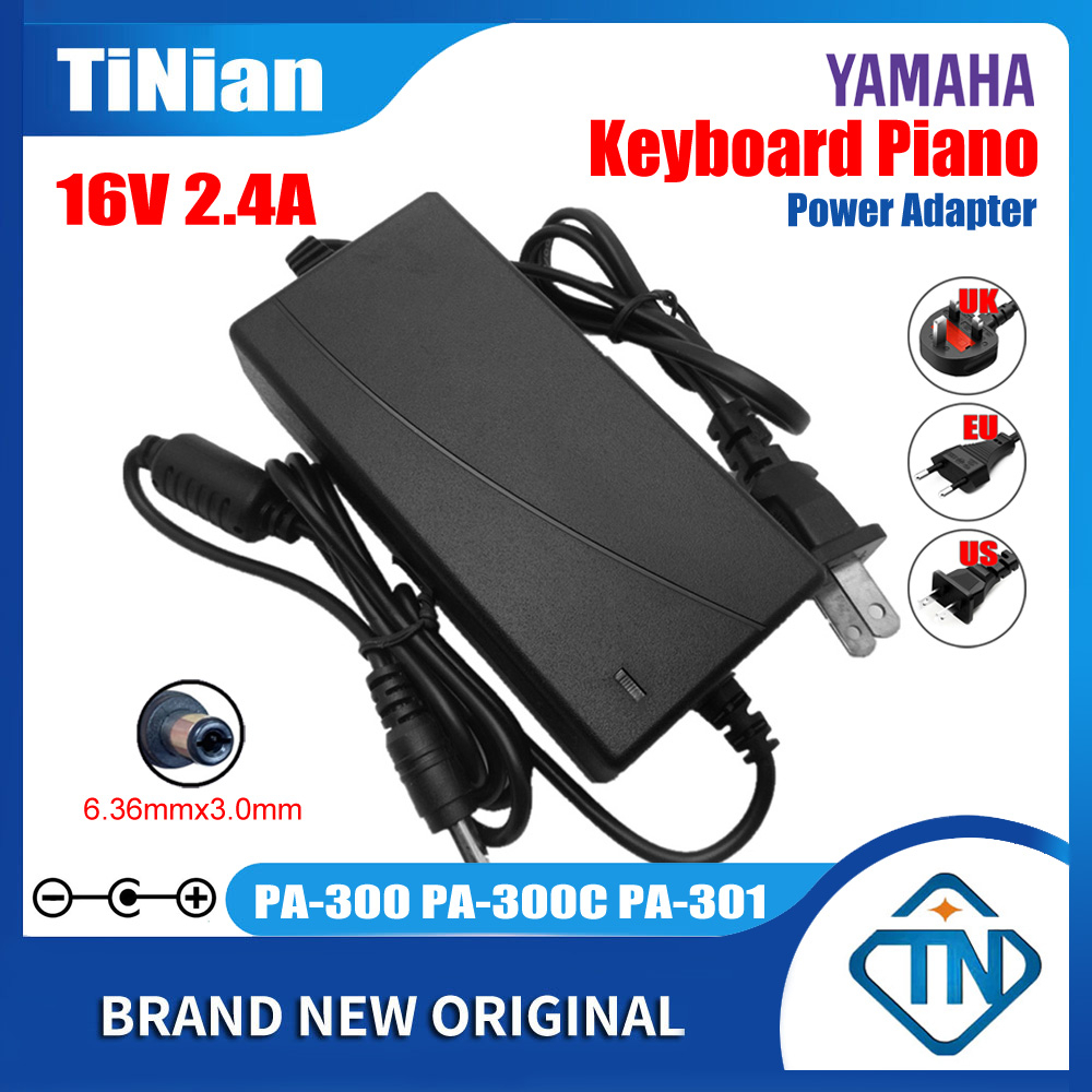 16V 2.4A AC Adapter PA-300 PA-300C PA-301 for YAMAHA PSR-EW400 PSR ...