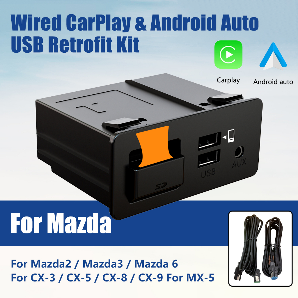 Mazda Carplay and Android Auto Retrofit Kit, TK78669U0C OEM Hub Fits