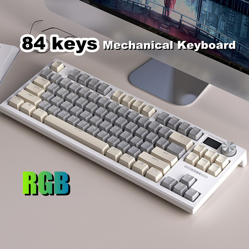 LT84 Mechanical Keyboard 84 Keys Full Nonimpact RGB Backlit Wireless
