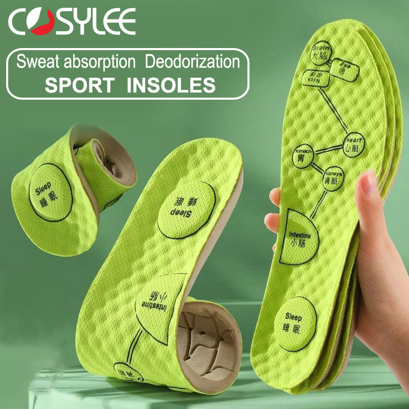 Foot Acupressure Insoles For Shoes Sole Sweat absorbing Deodorant
