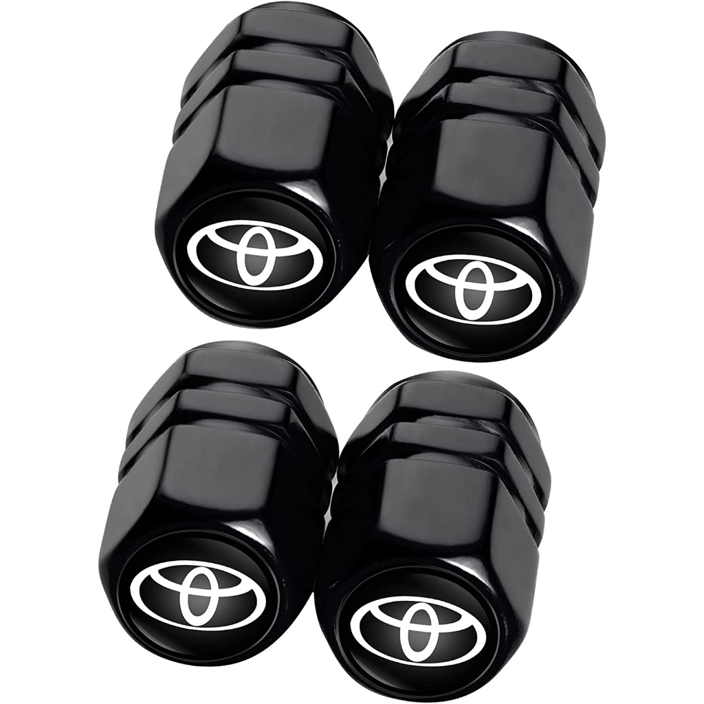 Pcs Metal Car Tire Valve Stem Caps Replacement For Toyota Avalon Camry Yaris Prius Corolla