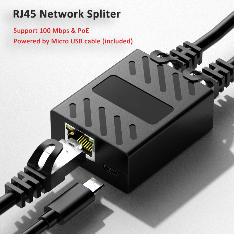 Network Cable Spliter IPTV Broadband Router 1To2 Adapter Two Ports