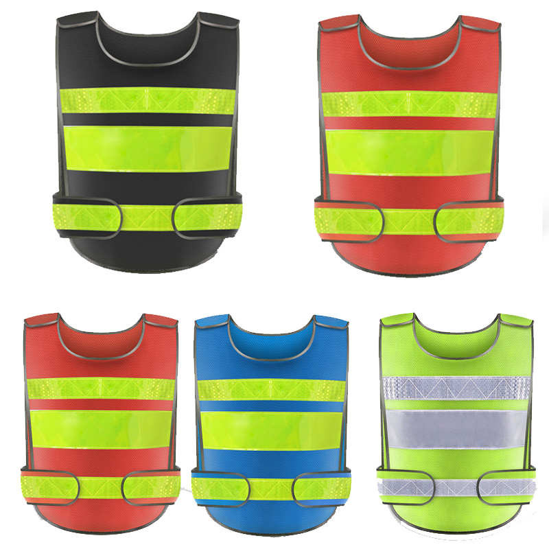 High Visibility Reflective Vest Mens Construction Worker Night Runner ...