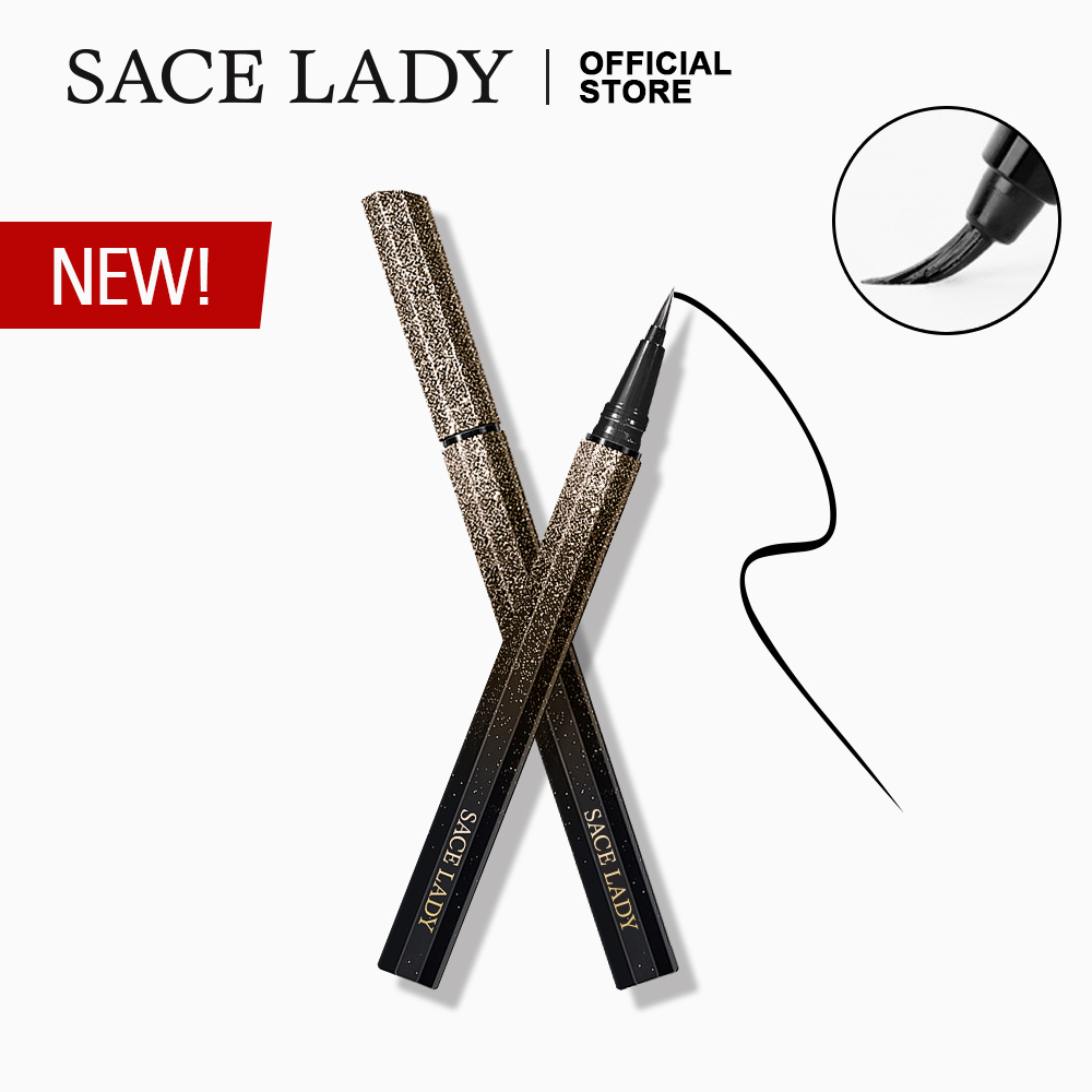 Sace Lady Long Lasting Liquid Eyeliner Makeup Waterproof Smudge Proof Black Eye Liner Pen 