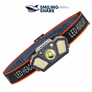 Smiling Shark TD-0125C Headlamp, COB Rechargeable Headlight, with Sensor  Function for Outdoor Camping Night Working Fishing - AliExpress