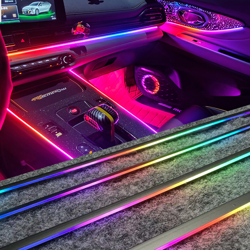 [Ready Stock] LED Car Ambient Light Strip Symphony Acrylic Guide DIY Decoration Interior