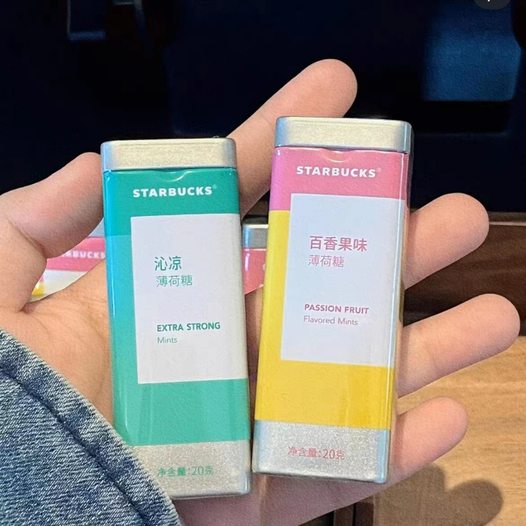 Starbucks Free Classic Mints&Chewing Gum Peppermint A Cool Burst Of