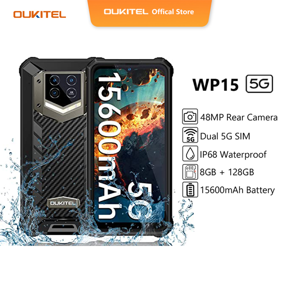 OUKITEL WP15 5G（15600mAh/8GB+128GB/6.5