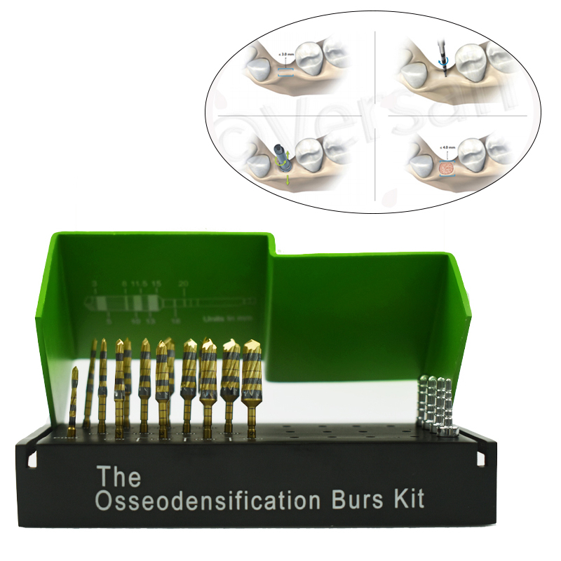 Surgical Burs Osseodensification Kit Dental Osseodensification Bur Drills Dental Implant Kit