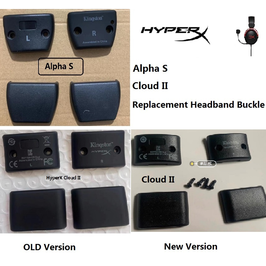 Replacement Headband Plastic Hinge Buckle For Kingstone HyperX Alpha S Cloud II Gaming Headset