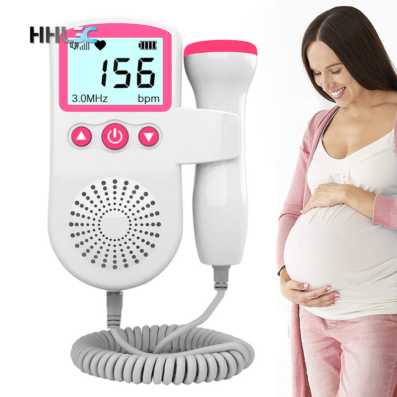 Household Doppler Fetal Portable Pregnant Baby Heart Rate Monitor 3 ...