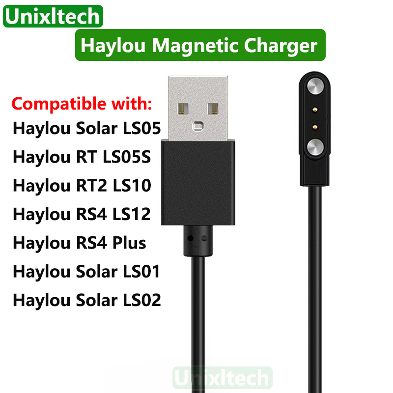 USB Charger for Haylou Smart Watch Solar LS05 LS01 LS02 RT
